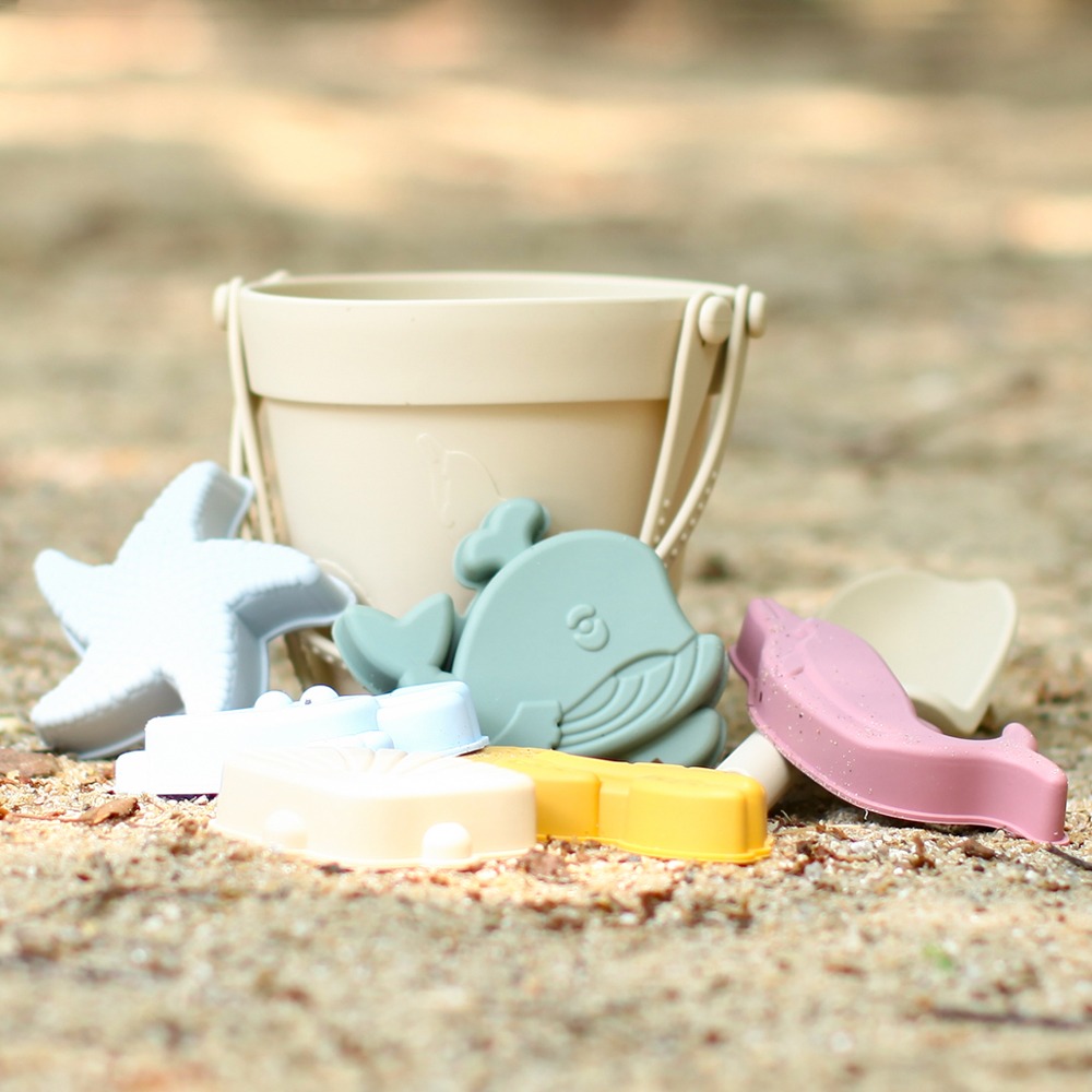 해피테일즈 실리콘 모래놀이 세트 아기 물놀이 해변 장난감